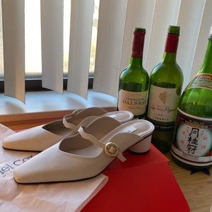 Leather pumps/mules vintage heels | Rachel…